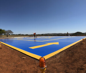 Execução de terraplenagem e heliponto completo na fazenda barreiro - Marcelo Limírio. Grupo MCLG